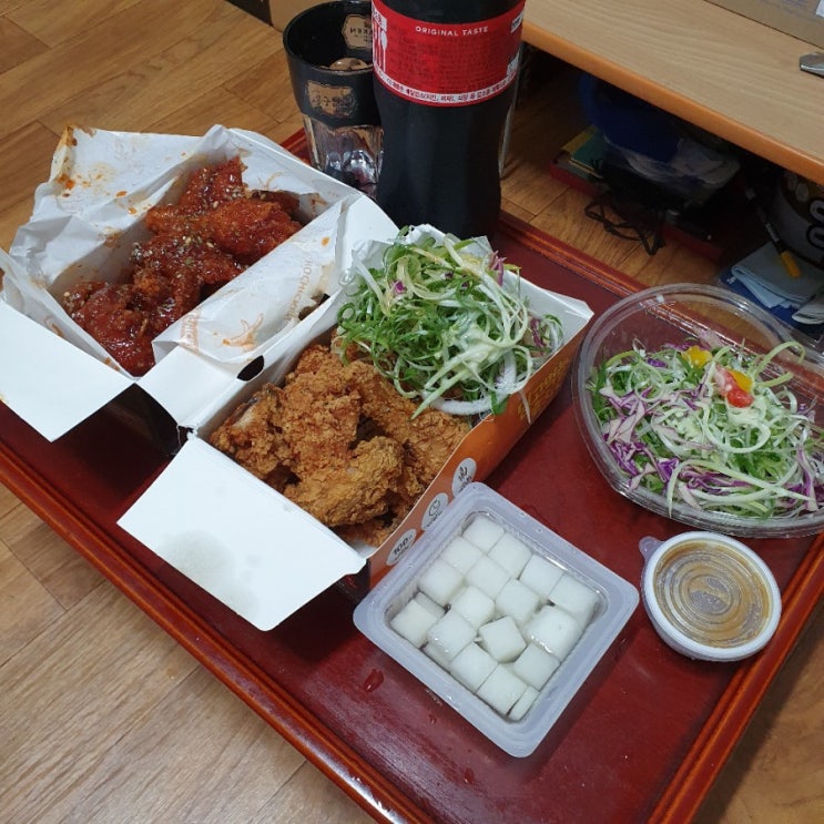  [먹거리 리뷰] 신월3동시장 호치킨 양념치킨+파닭 먹은 후기