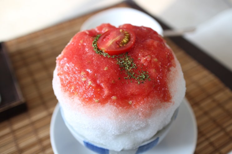 [강원/속초] 빙수도 맛있는 카페 흰다정에서 토마토 빙수, 말차 빙수 뿌시기!