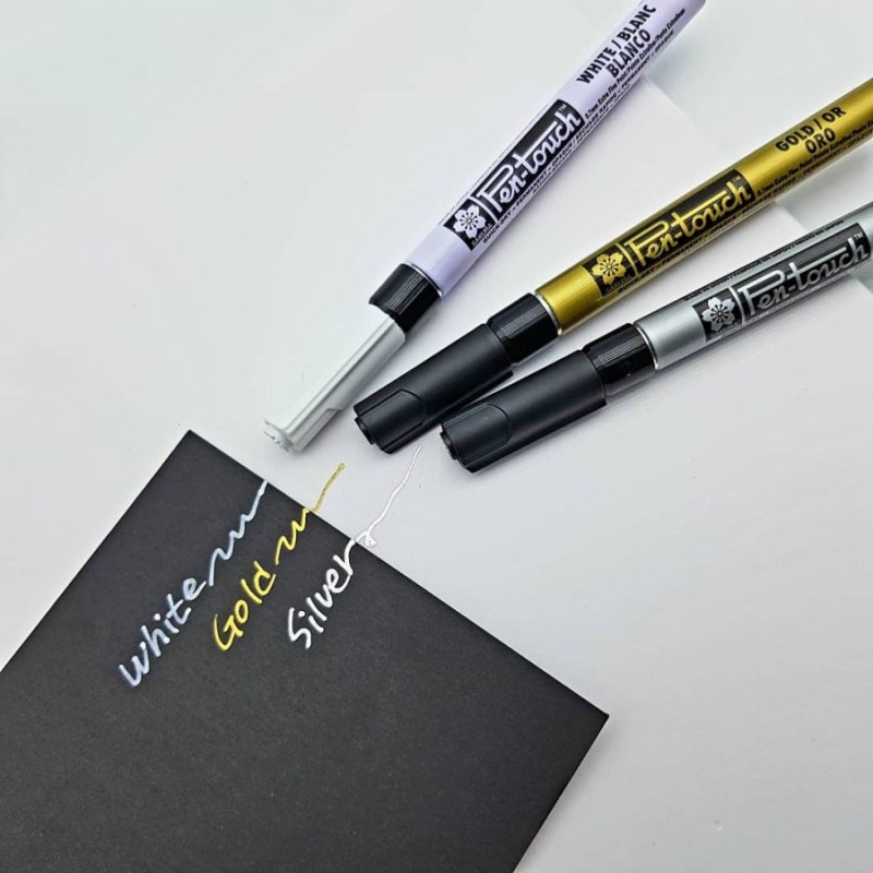 사쿠라 펜터치 (Pen-Touch) 화이트/실버/골드 세트