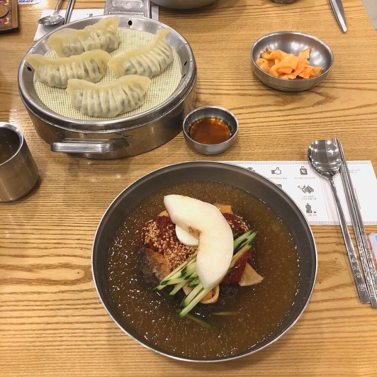  송파구 풍납동 유천냉면 풍납본점 Since 1982 - 칡냉면 & 만두 맛집 (feat. 부추전)