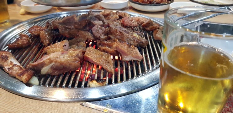  역삼역고기집 풍년참숯갈비에서 가족회식
