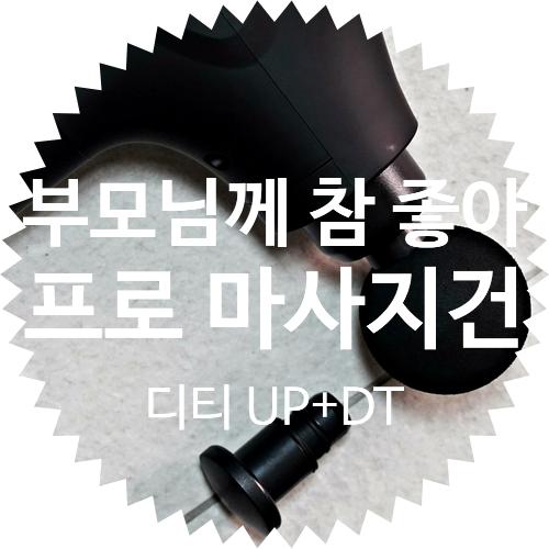 [효도 생일 선물 추천] 디티 UP+DT FLEX PRO 마사지건 언박싱 & 후기