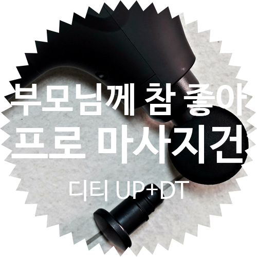  [효도 생일 선물 추천] 디티 UP+DT FLEX PRO 마사지건 언박싱 & 후기