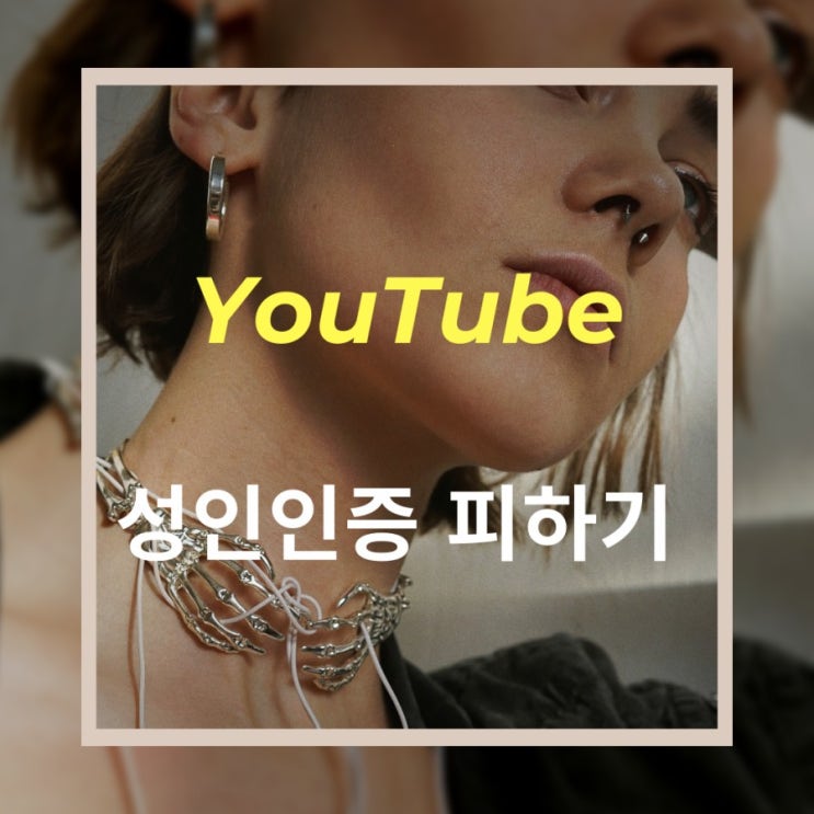  초간단! 유튜브 성인인증 없이 보는 법