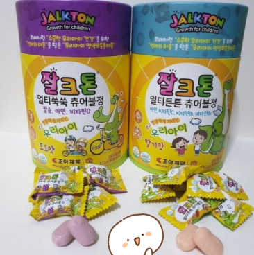  잘크톤 멀티튼튼 츄어블 포도맛 & 딸기맛 성분