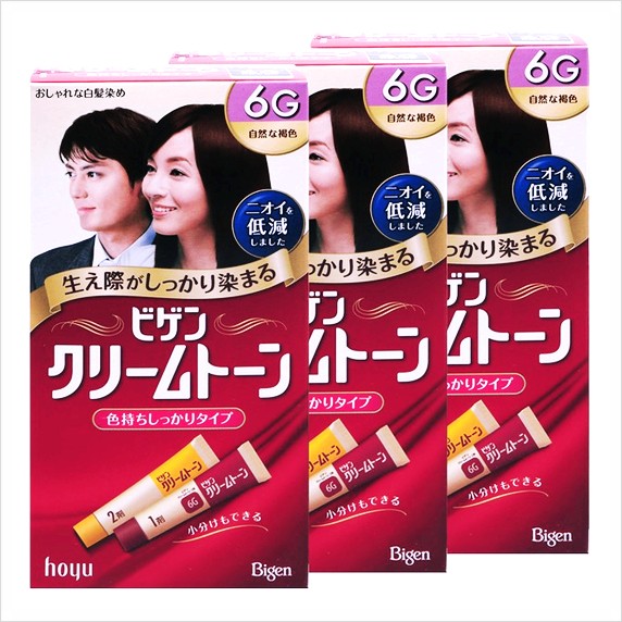  비겐크림톤찾는다면 비겐크림톤 염색약 40g 3개, 6G 자연갈색나름 좋음