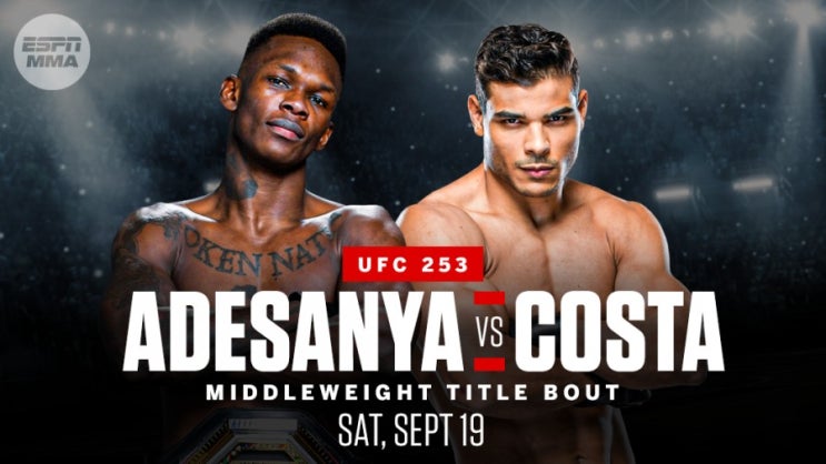 UFC 253: 아데사냐 vs 코스타 확정 등 MMA 뉴스 UFC 253: 아데사냐 vs 코스타 확정 등 MMA 뉴스