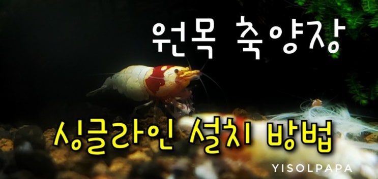  2자 2단 원목 축양장 싱글라인 설치방법