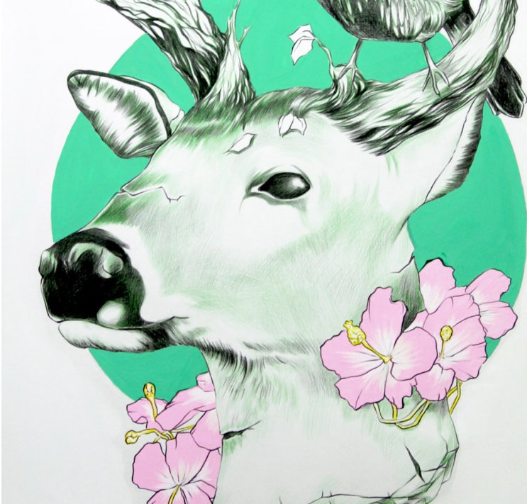  사슴 그림, 모작 손그림 작품