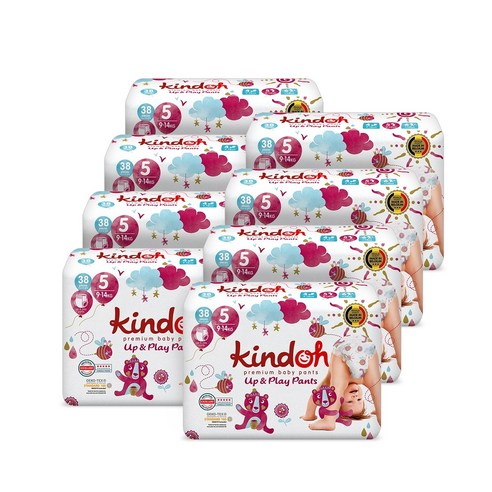  [2BOX]킨도 프리미엄 업앤플레이 팬티형 기저귀 특대형 5단계(9~14kg) 8팩