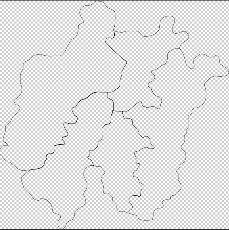  카드뉴스에 활용할 수 있는 대전광역시 및 이하 행정구역 지도(svg , ai, png)