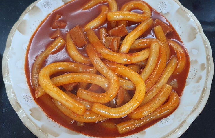  [식품/떡볶이]믿고 먹는 미정당 스팸 누들떡볶이
