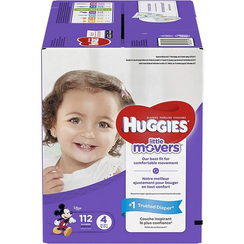  HUGGIES LITTLE MOVERS 하기스 리틀 무버스 아기 기저귀 4단계 112개입