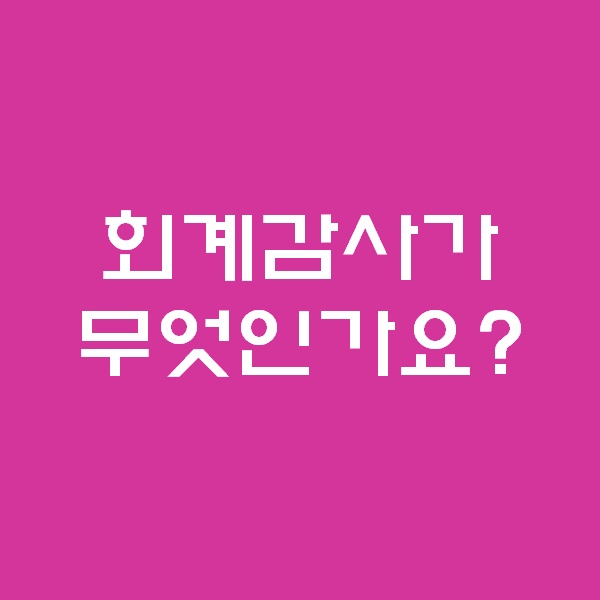  <회계팀 하는일> 회계감사에 대처하는 우리의 자세