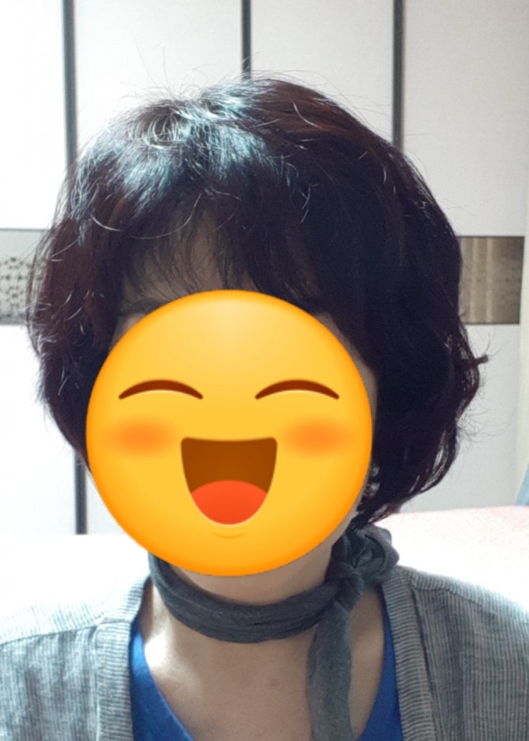  밀본 염색약으로 새치머리 완전 감추다
