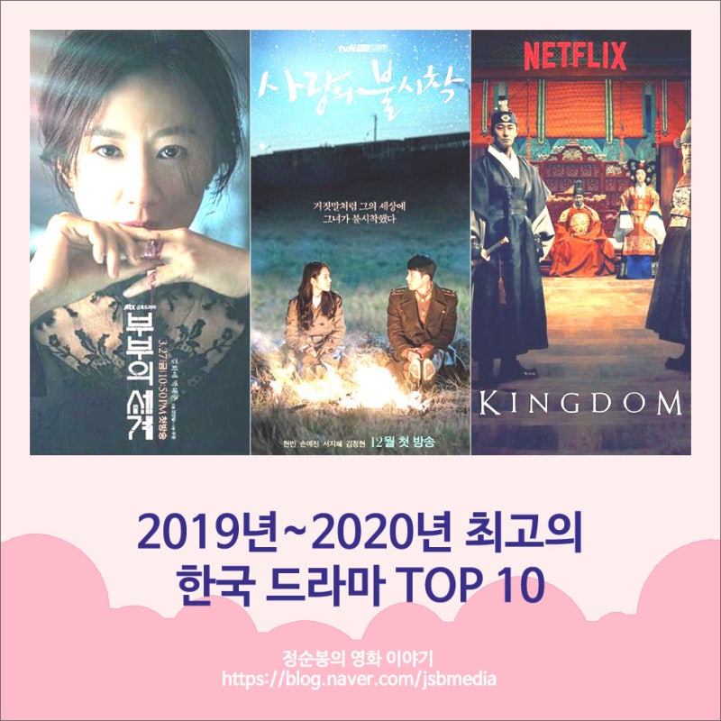 IMDB 선정, 2019년~2020년 최고의 한국 드라마 TOP 10