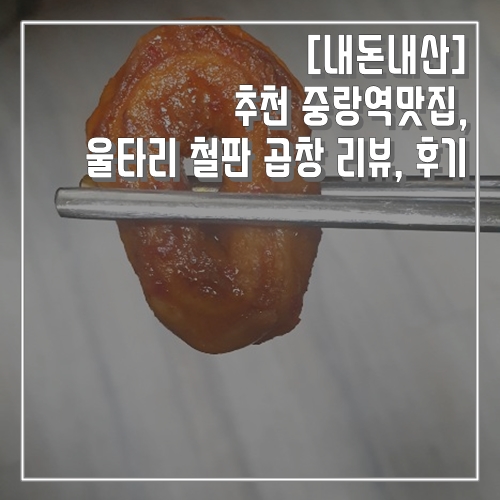  내돈내산, 추천 중랑역맛집, 울타리 철판 곱창 리뷰, 후기