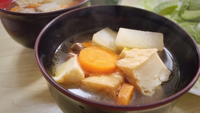 【건강】 켄친지루(けんちん汁) 일본식야채 스프 만들었어요!