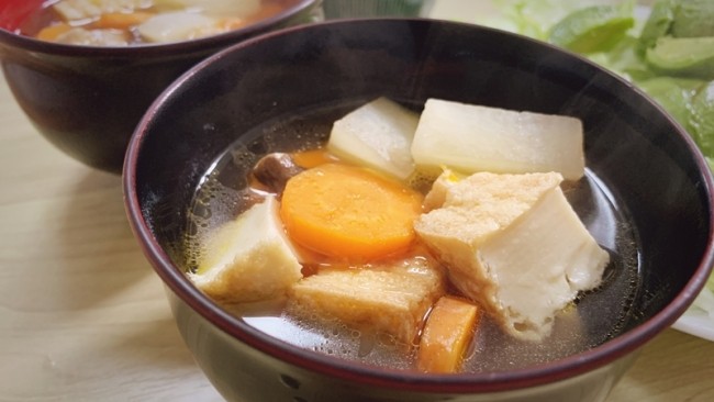  【건강】 켄친지루(けんちん汁) 일본식야채 스프 만들었어요!