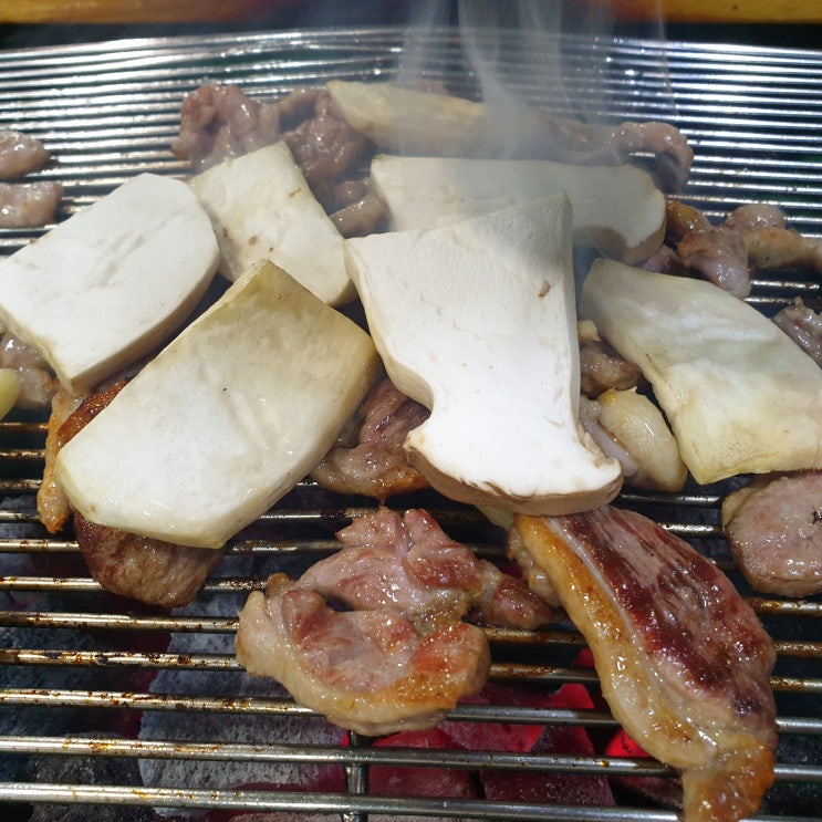  대구 팔공산 맛집 "하늘천따지" 생오리 숯불