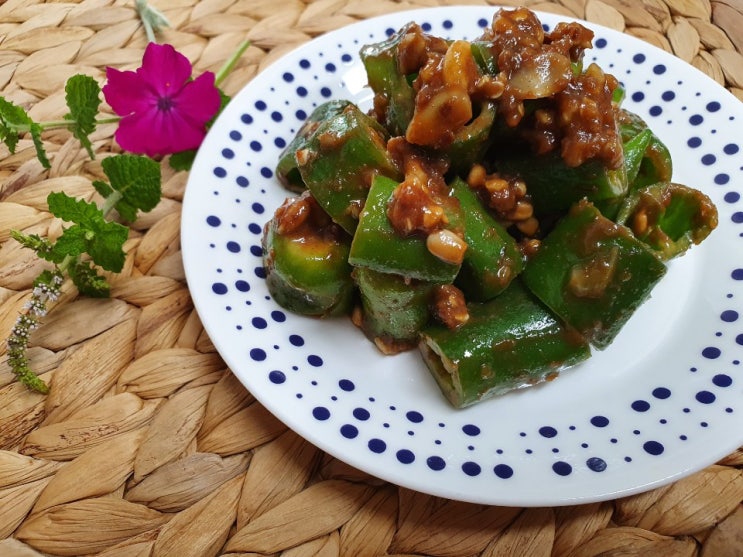  오이고추반찬 된장무침 참 쉬워요!