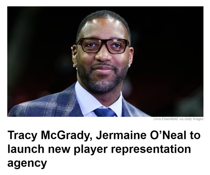 Tracy McGrady and Jermaine O'Neal launch player agency