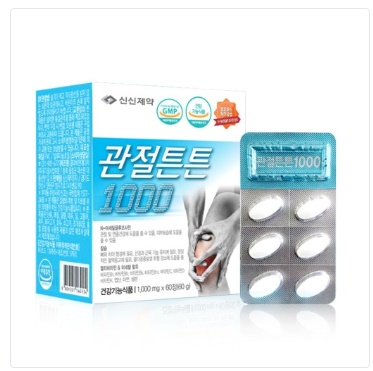 신신제약 관절튼튼1000 1000mg*60정 x 2개 (총2개월분) (업체별도 무료배송)