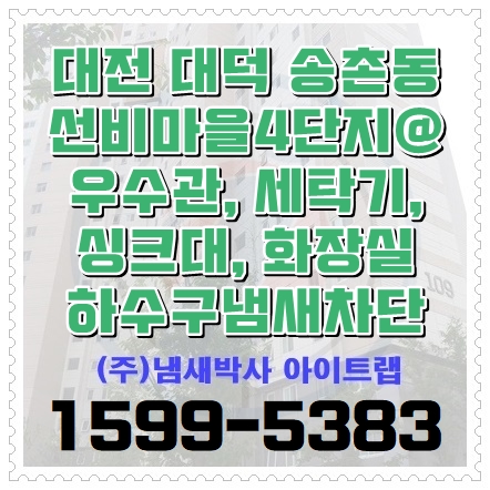  대전 하수구 냄새 하수구로 들어오는 벌레 유충 차단 까지!