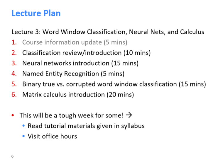  [cs224n NLP 강의 정리] Lecture 3. Word Window Classification, Neural Networks, and Matrix Calculus