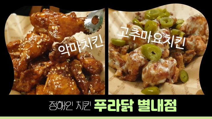 푸라닭 별내점 정해인치킨 내돈내산 솔직 후기 푸라닭 별내점 정해인치킨 내돈내산 솔직 후기