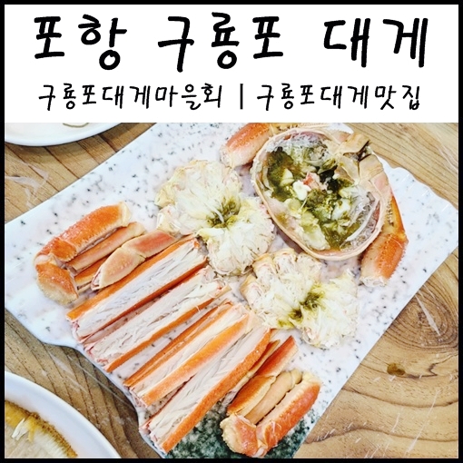 포항 구룡포 맛집 : 구룡포 대게마을 회 : 구룡포대게맛집 홍게탕,게딱지