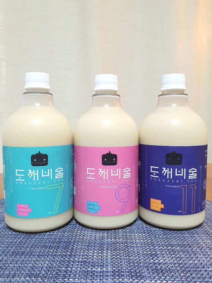  수제막걸리, 도깨비술 3종, 충북 단양 프리미엄 막걸리