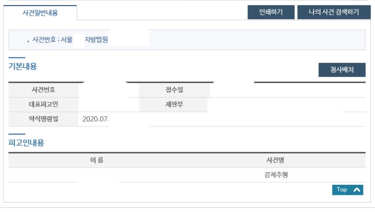  동성 강제추행 고소대리 벌금형 약식명령 사례