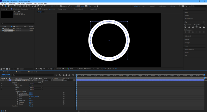 After Effect - Shape layer animation -1 : 네이버 블로그