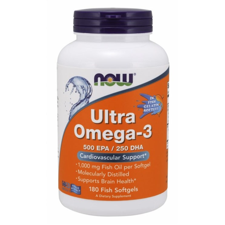  07월 21일 가성비 나우푸드 울트라 오메가-3 500 EPA & 250 DHA 1000mg 피쉬 소프트젤 가성비 좋음