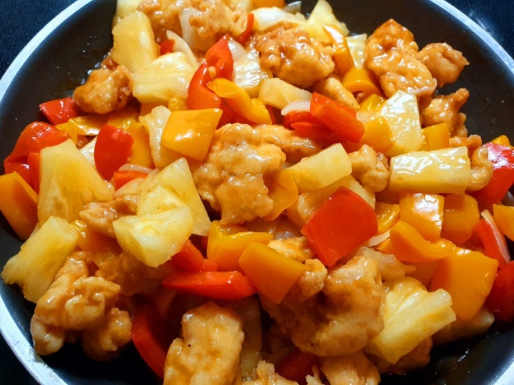  [홈쿠킹] 새콤달콤 '파인애플 치킨 탕수육'(Sweet & Sour Chicken with Pineapple)