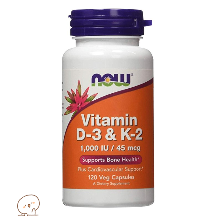 나우푸드 비타민 D3 & K2로 칼슘 흡수 제대로 하자!