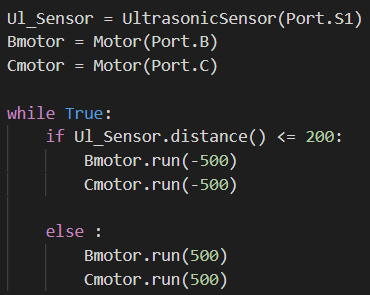 EV3 Python - 물체와 로봇의 거리 유지하기 : 네이버 블로그