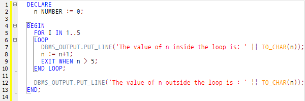 오라클(Oracle) PL/SQL 루프문(LOOP), FOR-LOOP-EXIT 사용하기 : 네이버 블로그