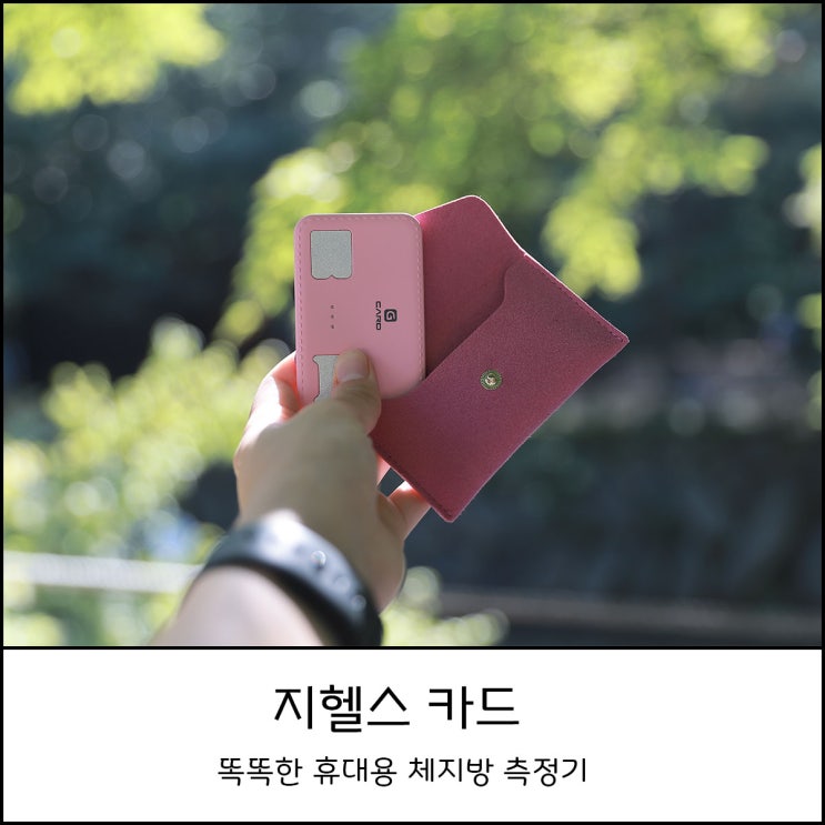  휴대용 체지방측정기 지헬스 카드 사용기