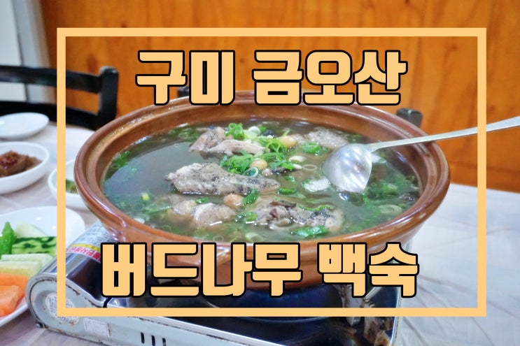  구미 금오산 백숙은 건강에 좋은 버드나무 백숙