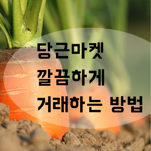  당근마켓에서 사기범으로 몰린 사연, 스트레스 없이 최대한 깔끔하게 거래하는 방법