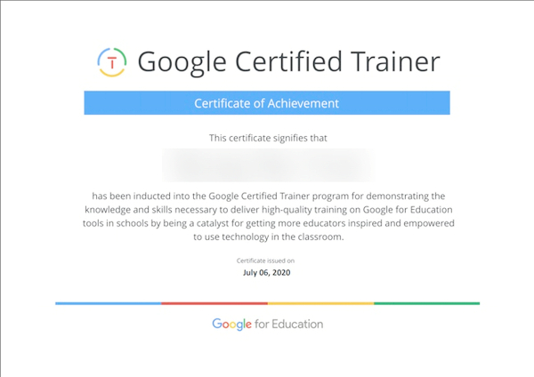 Google Certified Trainer, 구글 트레이너