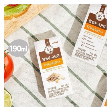 이롬 황성주 국산콩 닥터 슈퍼빈 두유 190ml 모음전 이롬 황성주 국산콩 닥터 슈퍼빈 두유 190ml 모음전