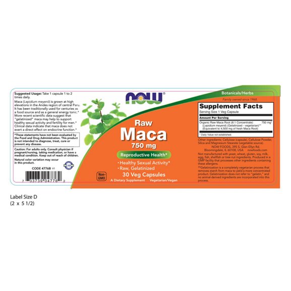  07월 베스트5핫템 나우푸드 로우 마카 750mg 베지 캡슐~ 후기가 많은 이유
