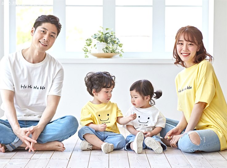  기회잇템 몽피마피 패밀리 호호하하 남성 반팔티셔츠! 진짜 평가에요