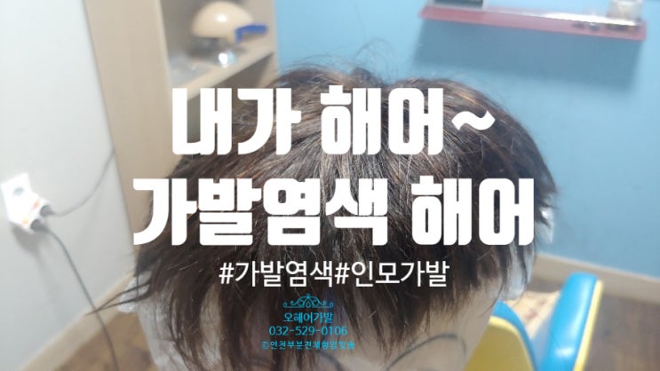  가발염색 '집에서도 해도 OK'  우리도 할 수 있다~