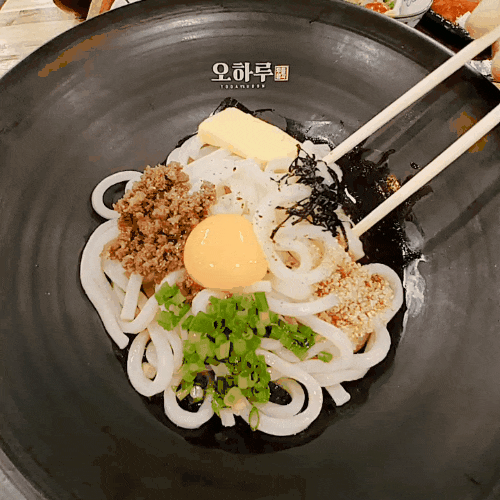  전국 3대 우동 맛집, 오하루 홍대점, 쫄깃하고 탄력있는 사누끼우동