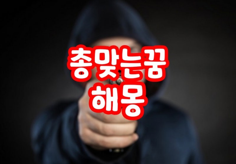 등에 목에 가슴에 목에 머리에 총 맞는 꿈 총에 맞는 꿈