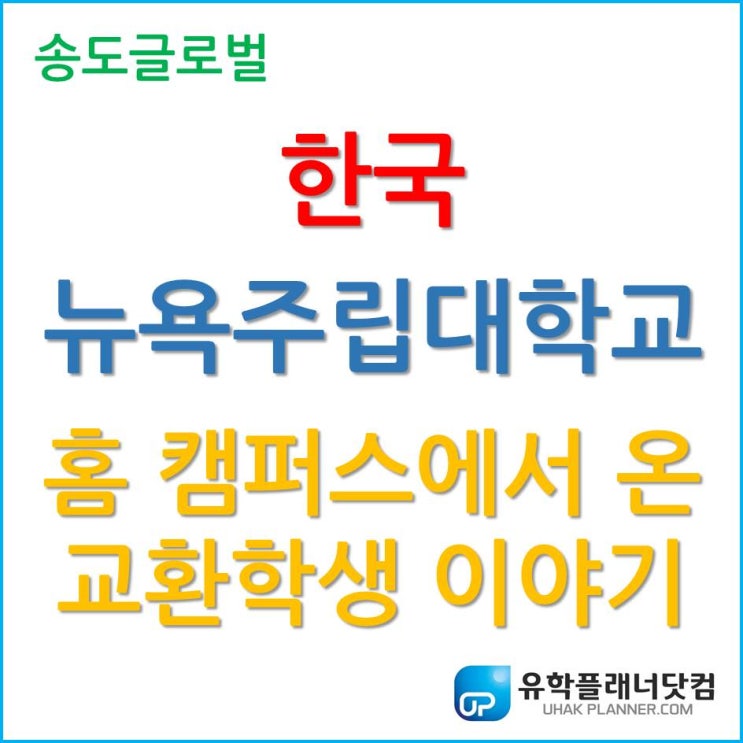  한국뉴욕주립대학교를 방문한 홈 캠퍼스 교환학생의 이야기!